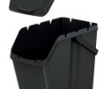Set odpadkové koše Sortibox 3 x 25 l čierny 