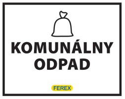 FEREX Nálepka KOMUNÁLNY ODPAD