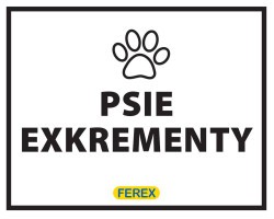 FEREX Nálepka PSIE EXKREMENTY