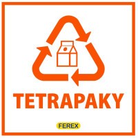 FEREX Nálepka TETRAPAKY na interiérový kôš